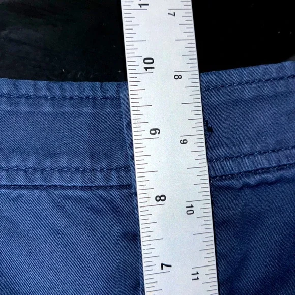 Lauren Ralph Lauren 100% Cotton Navy Blue Shorts Women Size 10 - Picture 6 of 9